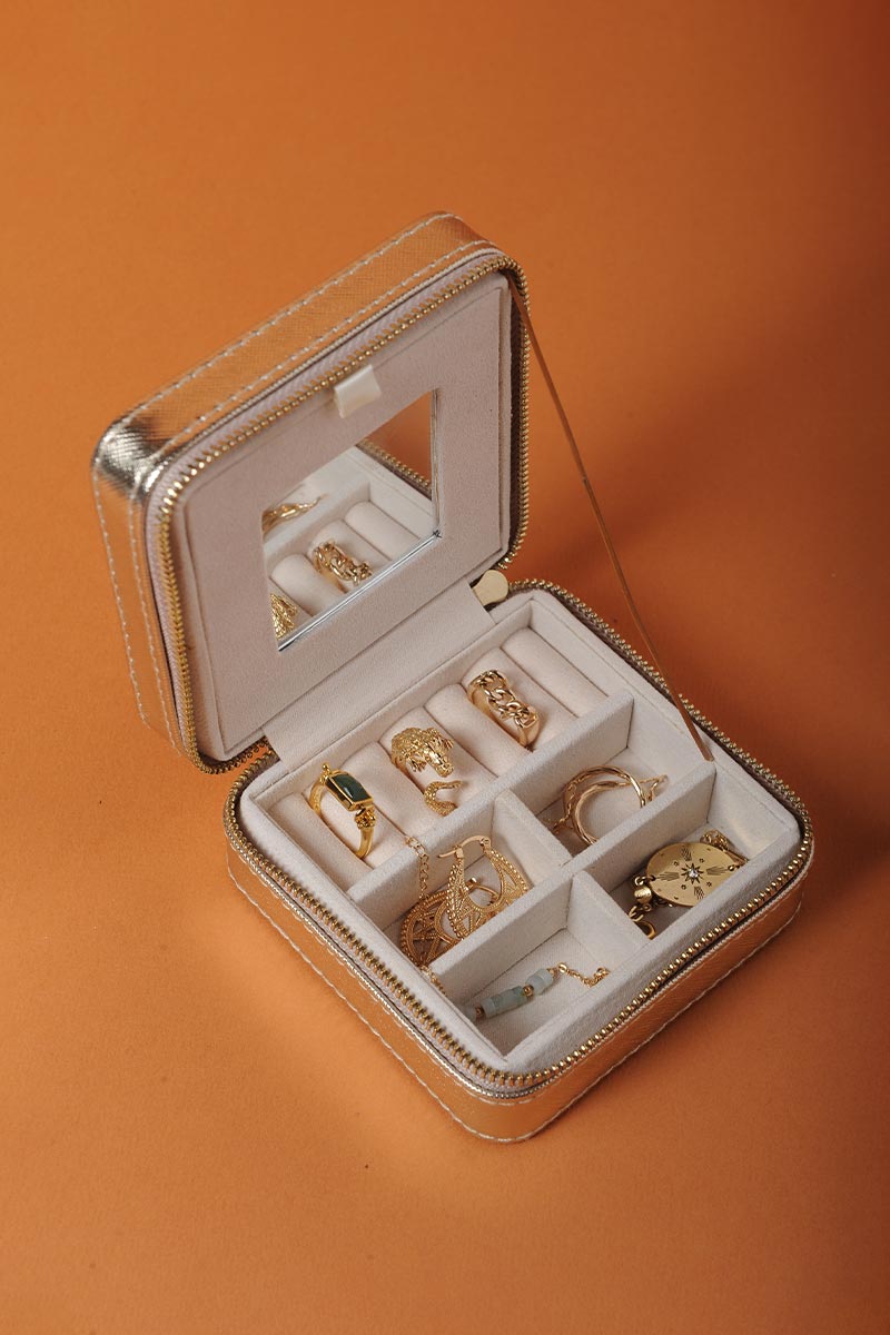 antoinette ameska Boite à Bijoux Doré