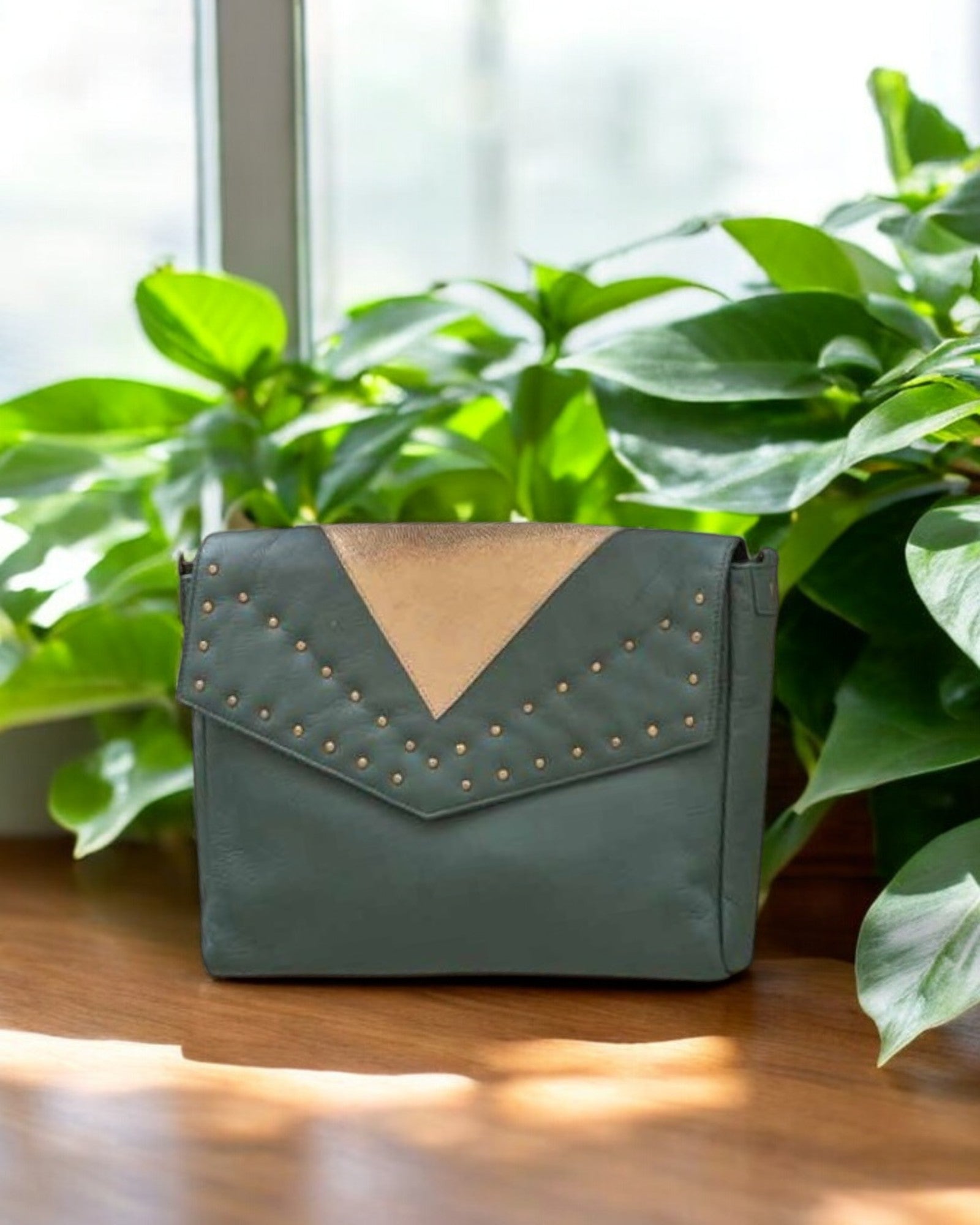 antoinette ameska Sac NORA Vert Foncé