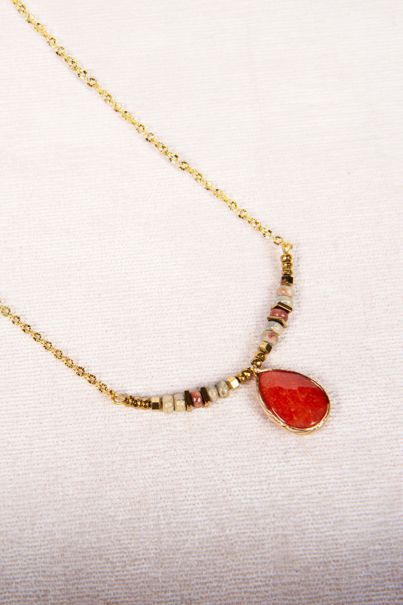 antoinette ameska Collier ANAIS Terracota