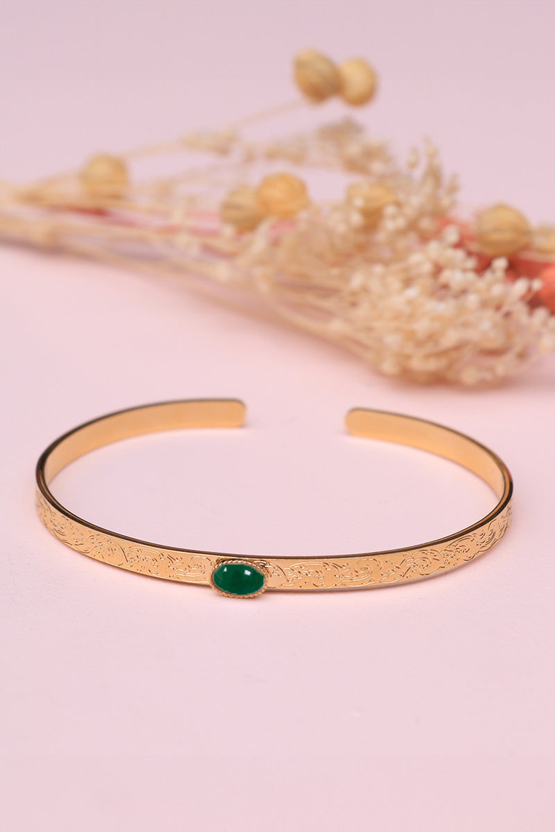 antoinette ameska Jonc HOKUSAI Agate Verte