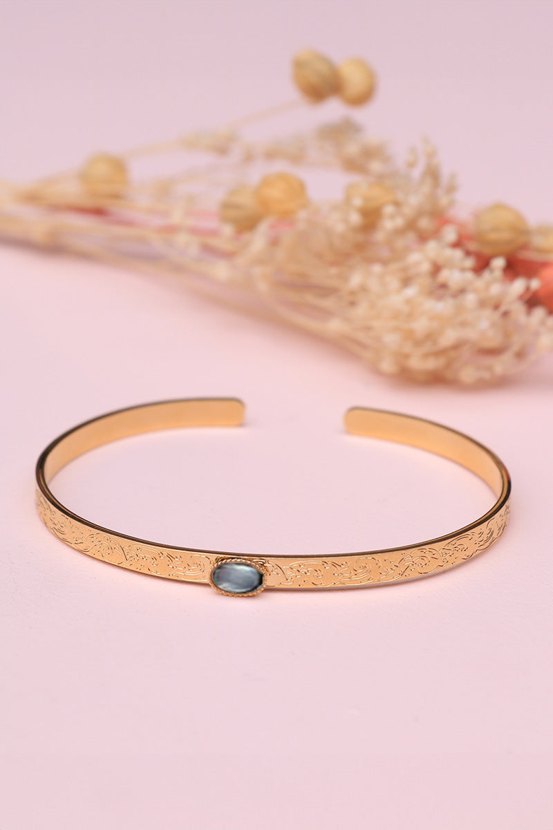 antoinette ameska Jonc HOKUSAI Nacre grise