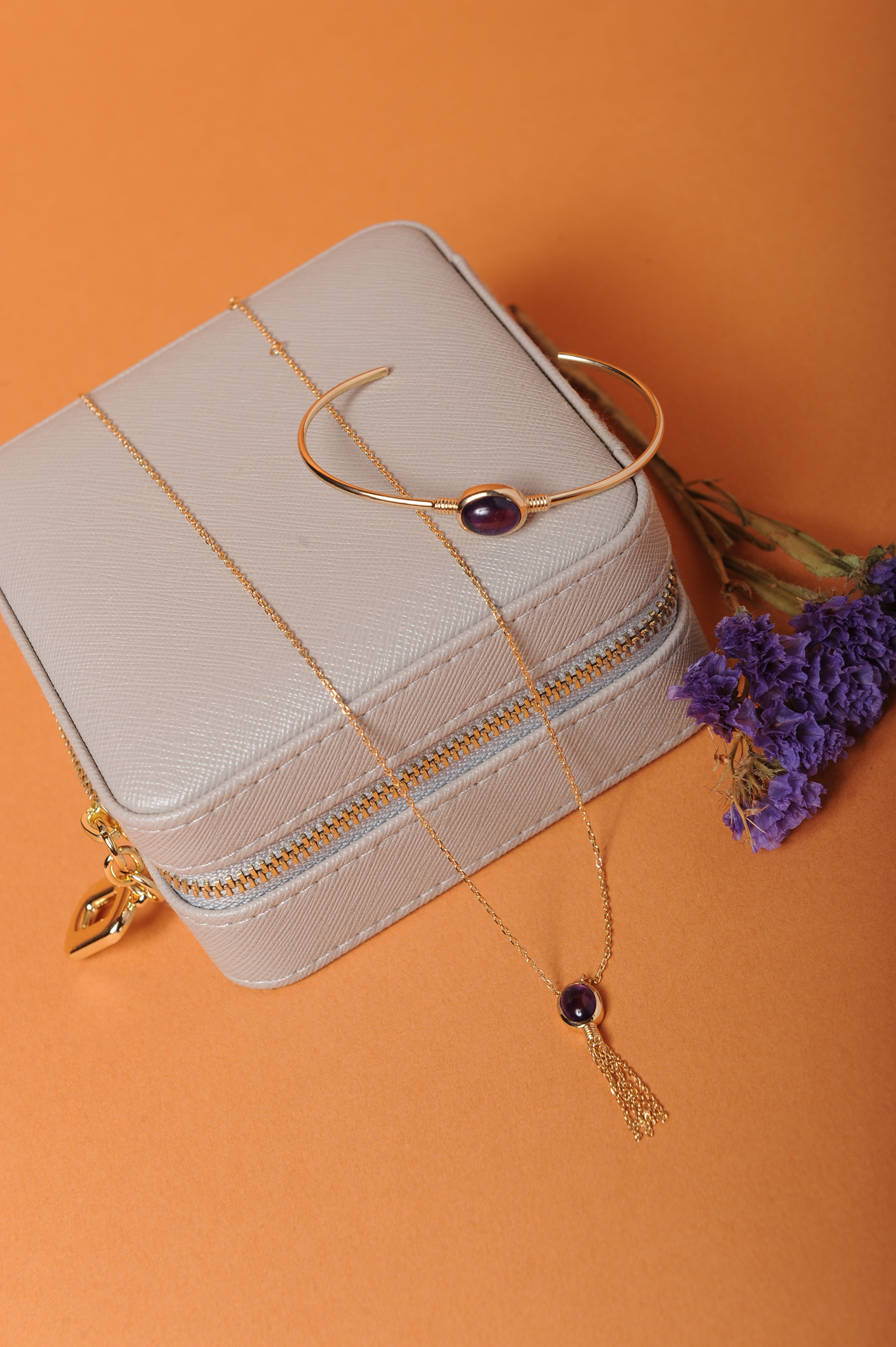 antoinette ameska Boite à Bijoux Taupe