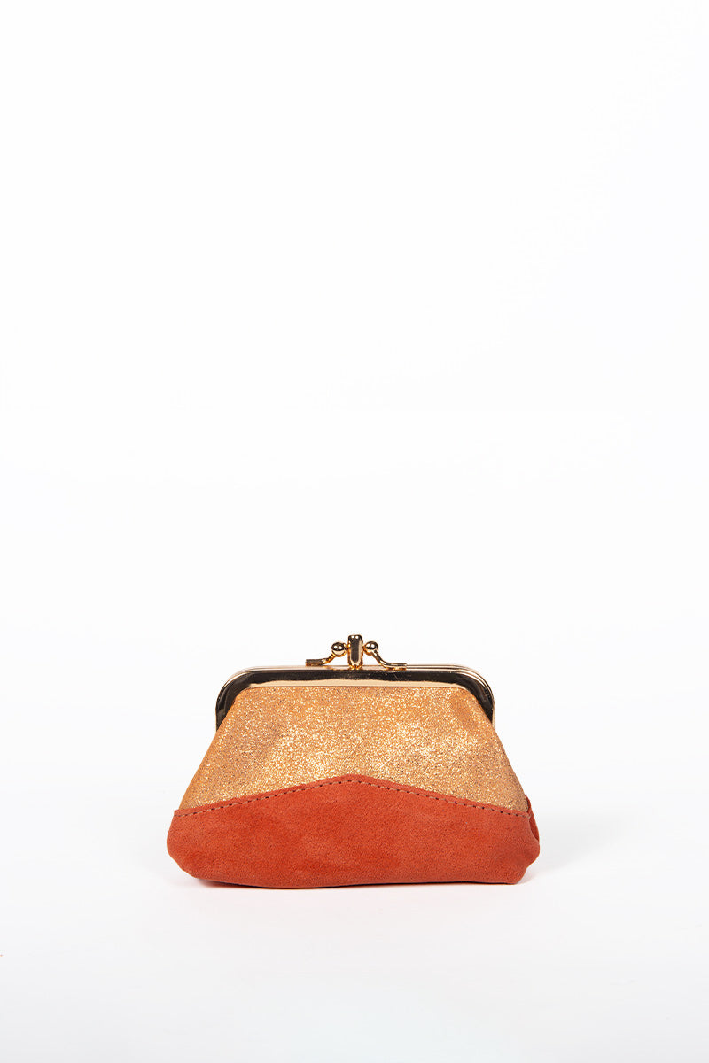 antoinette ameska Porte-Monnaie CAPRI Agrume/Paillette