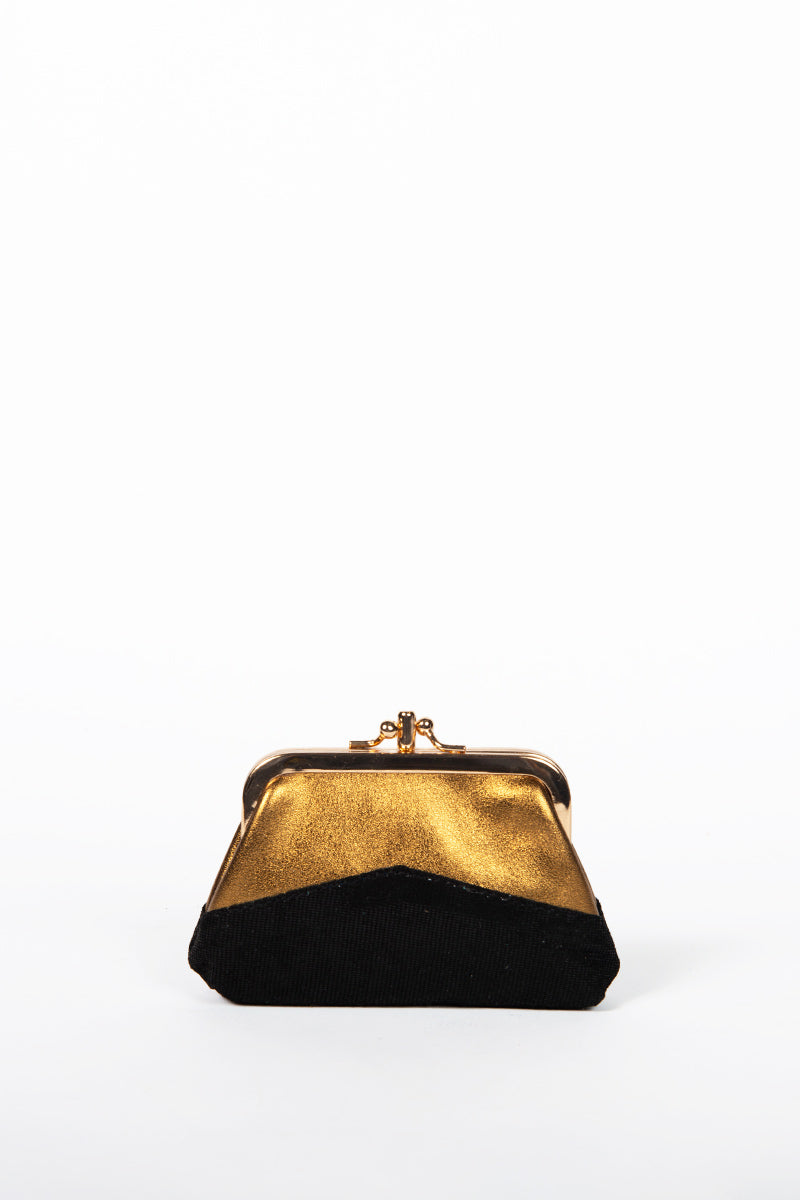 antoinette ameska Porte-Monnaie CAPRI Bronze/Lézard Noir