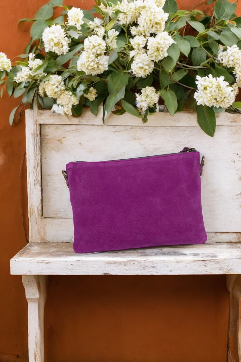 antoinette ameska Pochette ZANZIBAR Fuchsia/Holo Violet