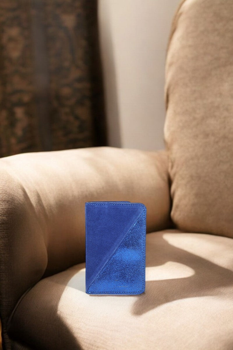 antoinette ameska Porte-carte BILBAO Bleu Electrique/Paillette