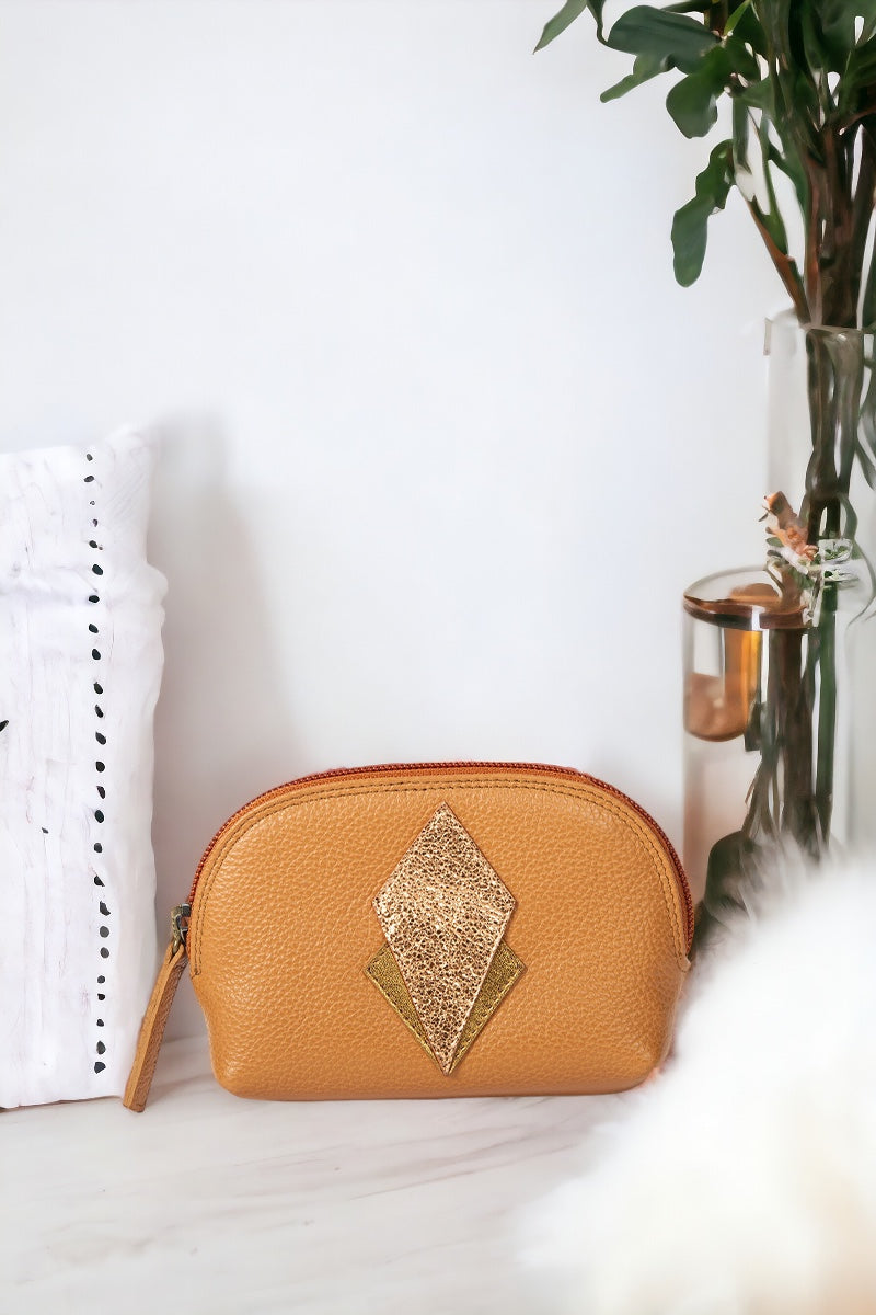 antoinette ameska Porte-Monnaie SICILE Camel/Ambre